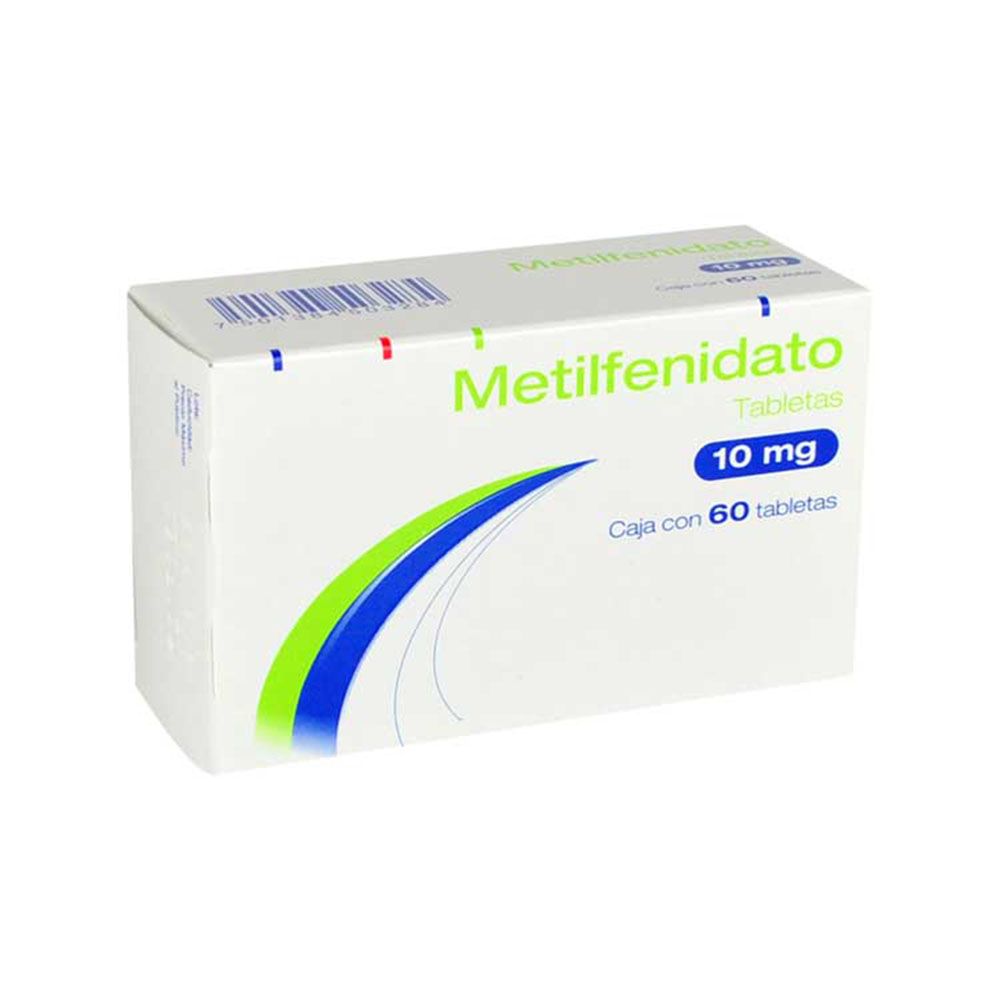 Precio Metilfenidato 10 mg 60 Tabletas | Farmalisto MX