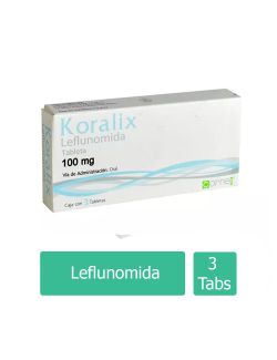 Koralix 100 mg Caja Con 3 tabletas