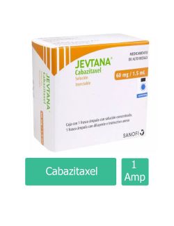 Jevtana® 60 mg/1.5 ml (Cabazitaxel) - Frasco con Diluyente - Laboratorio Sanofi