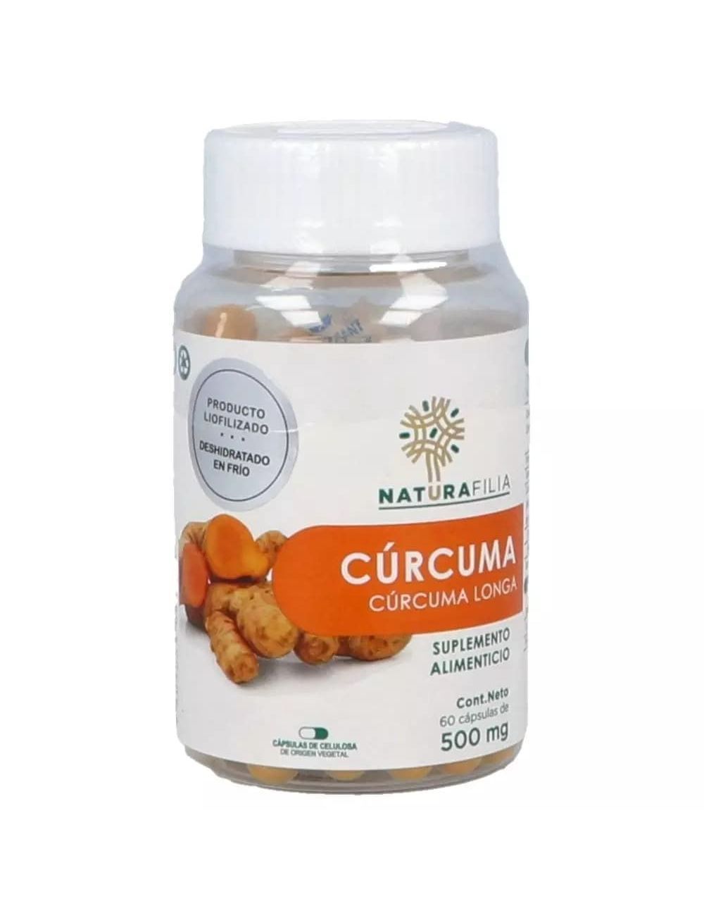 Cúrcuma Bote Con 60 Cápsulas De 500 mg