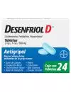 Desenfriol D 2 mg/ 5 mg/ 500 mg Caja Con 24 Tabletas