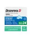 Desenfriol D 2 mg/ 5 mg/ 500 mg Caja Con 24 Tabletas