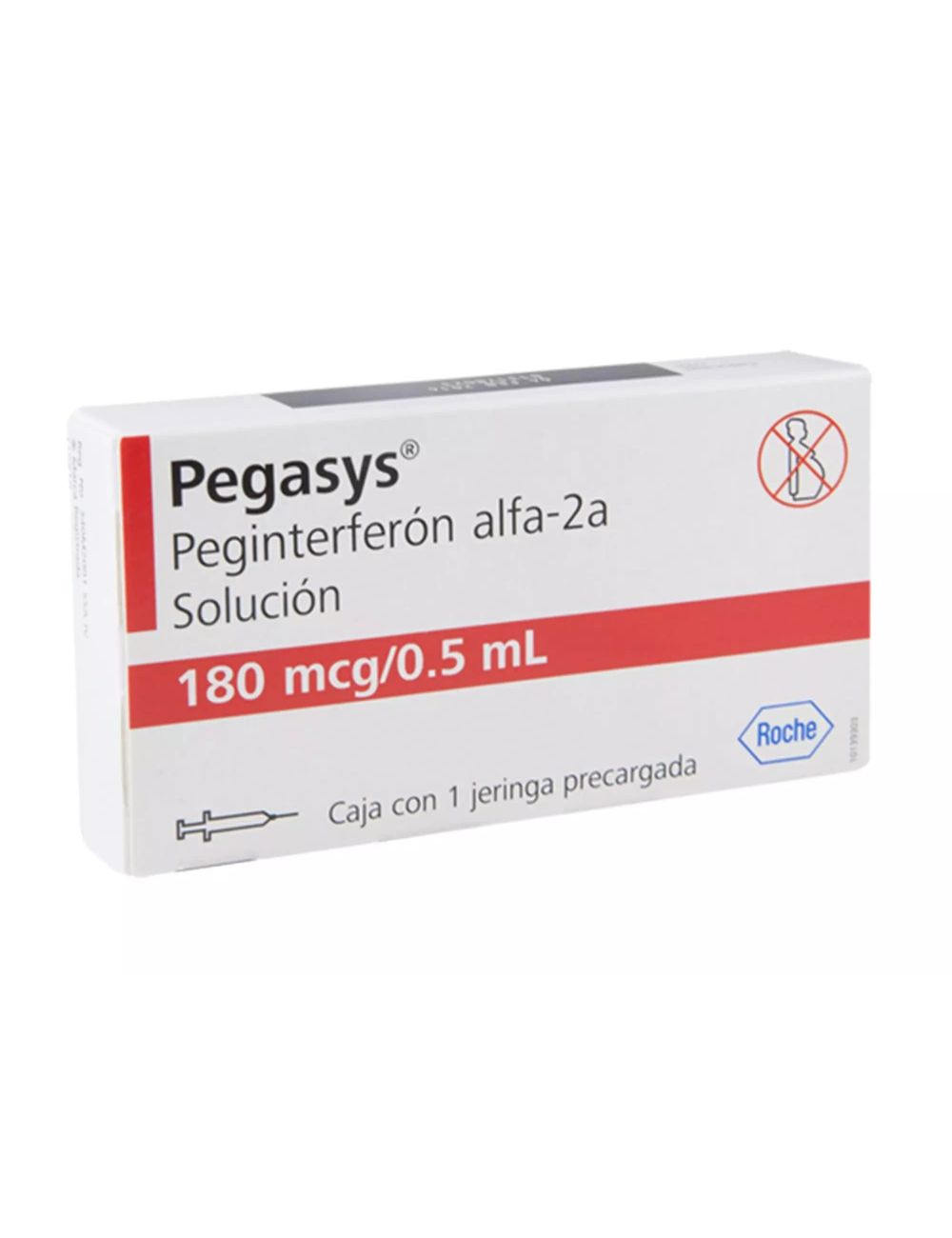 Pegasys Solución 180 mcg/0.5 mL Caja Con Una Jeringa Precargada - Rx3