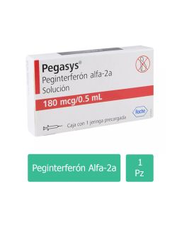 Pegasys Solución 180 mcg/0.5 mL Caja Con Una Jeringa Precargada - Rx3