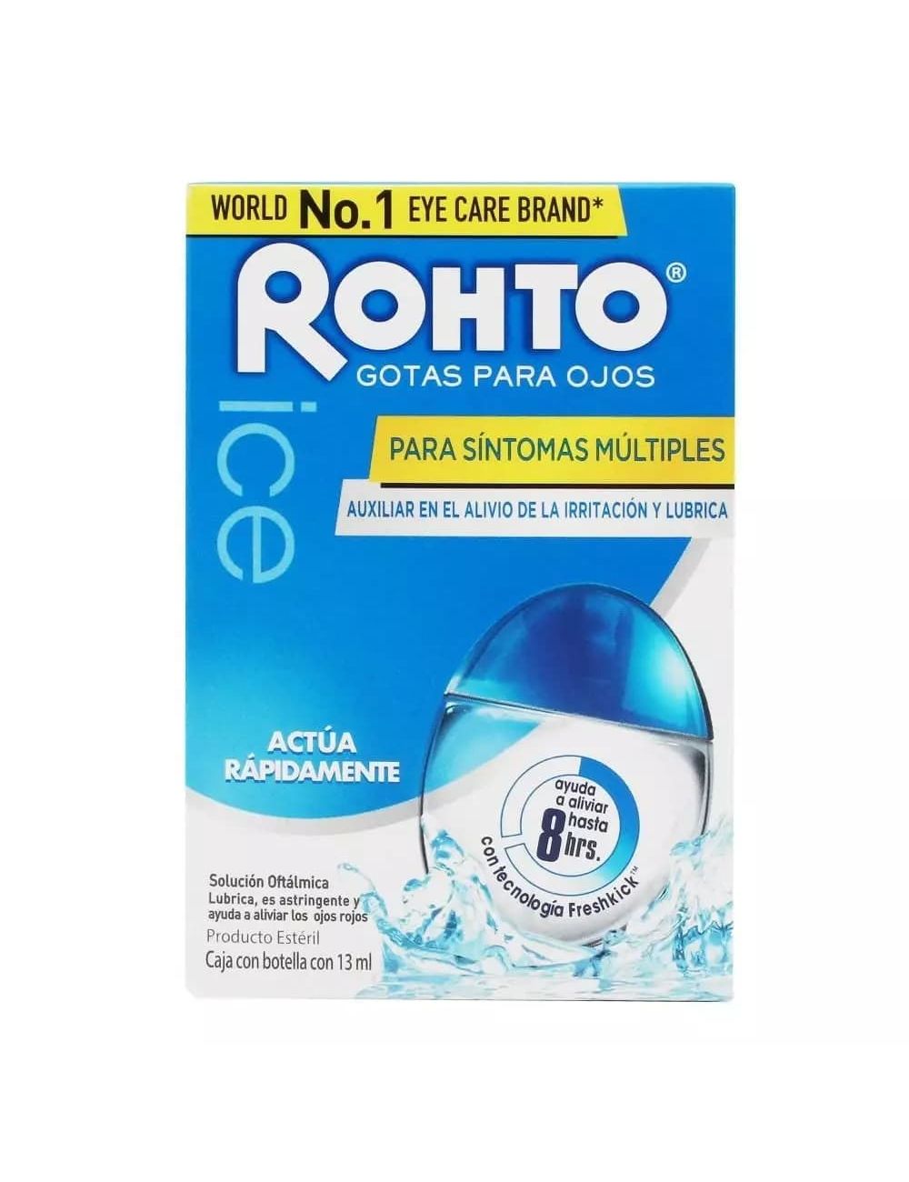 Rohto Ice Gotas Para Ojos Caja Con Botella Con 13 mL
