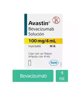 Avastin® 100 mg/4ml (Bevacizumab) -1 Frasco Ámpula de 4 ml - RocheRx3