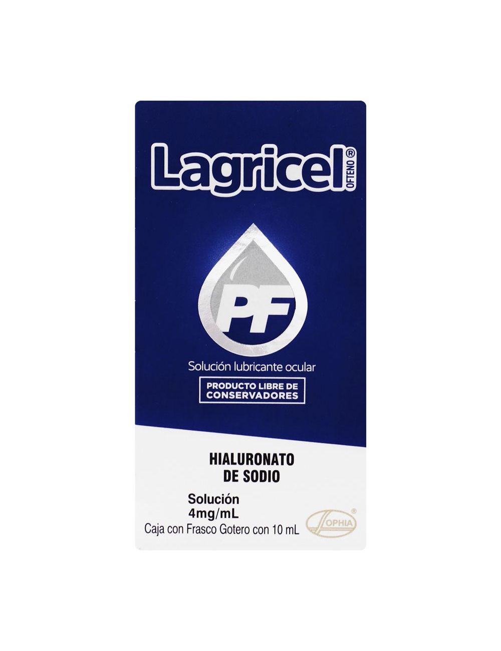 Lagricel PF Ofteno 4 mg/mL Solución Frasco Gotero Con 10 mL