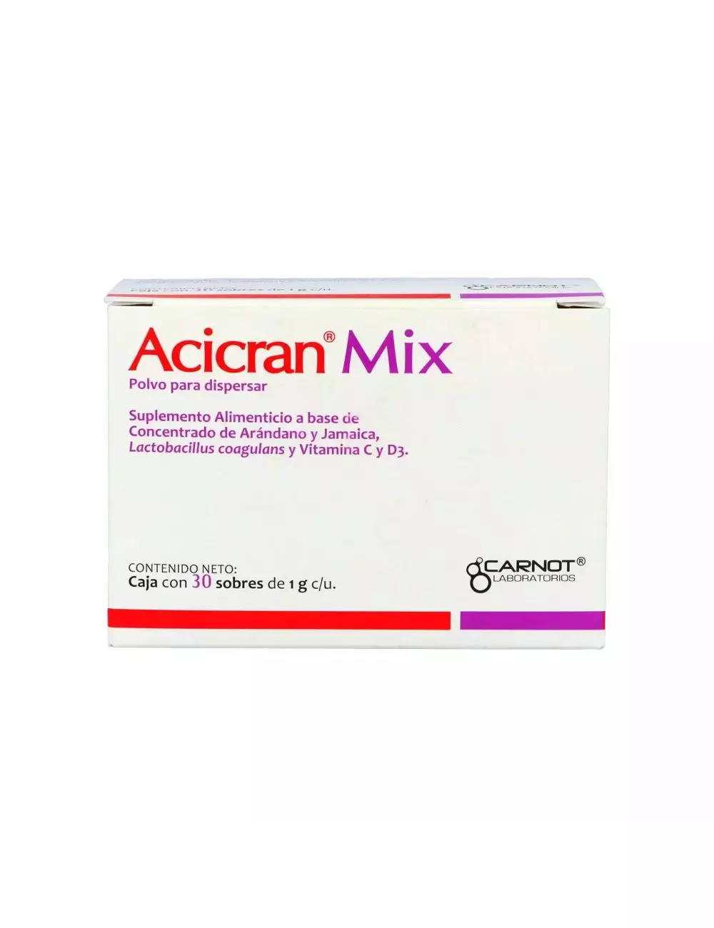 Acicran Mix Sobre Con Polvo Para Dispersar 30 Sobres de 1g