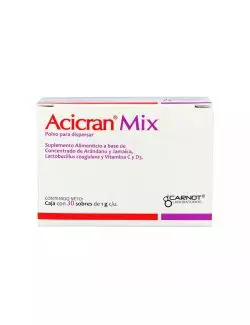 Acicran Mix Sobre Con Polvo Para Dispersar 30 Sobres de 1g