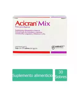 Acicran Mix Sobre Con Polvo Para Dispersar 30 Sobres de 1g