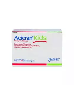 Acicran Kids Polvo Para Dispersar Caja Con 30 Sobres Con 1 g