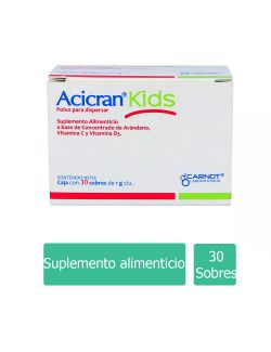 Acicran Kids Polvo Para Dispersar Caja Con 30 Sobres Con 1 g