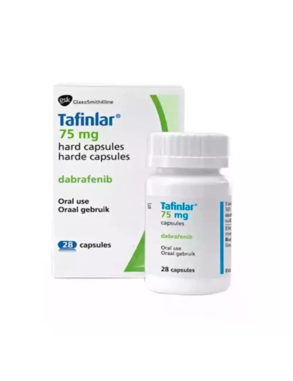 Tafinlar 75 mg Caja con 28 cápsulas