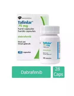 Tafinlar® 75 mg (Dabrafenib) - Caja con 28 Cápsulas - Laboratorio GlaxoSmithKline