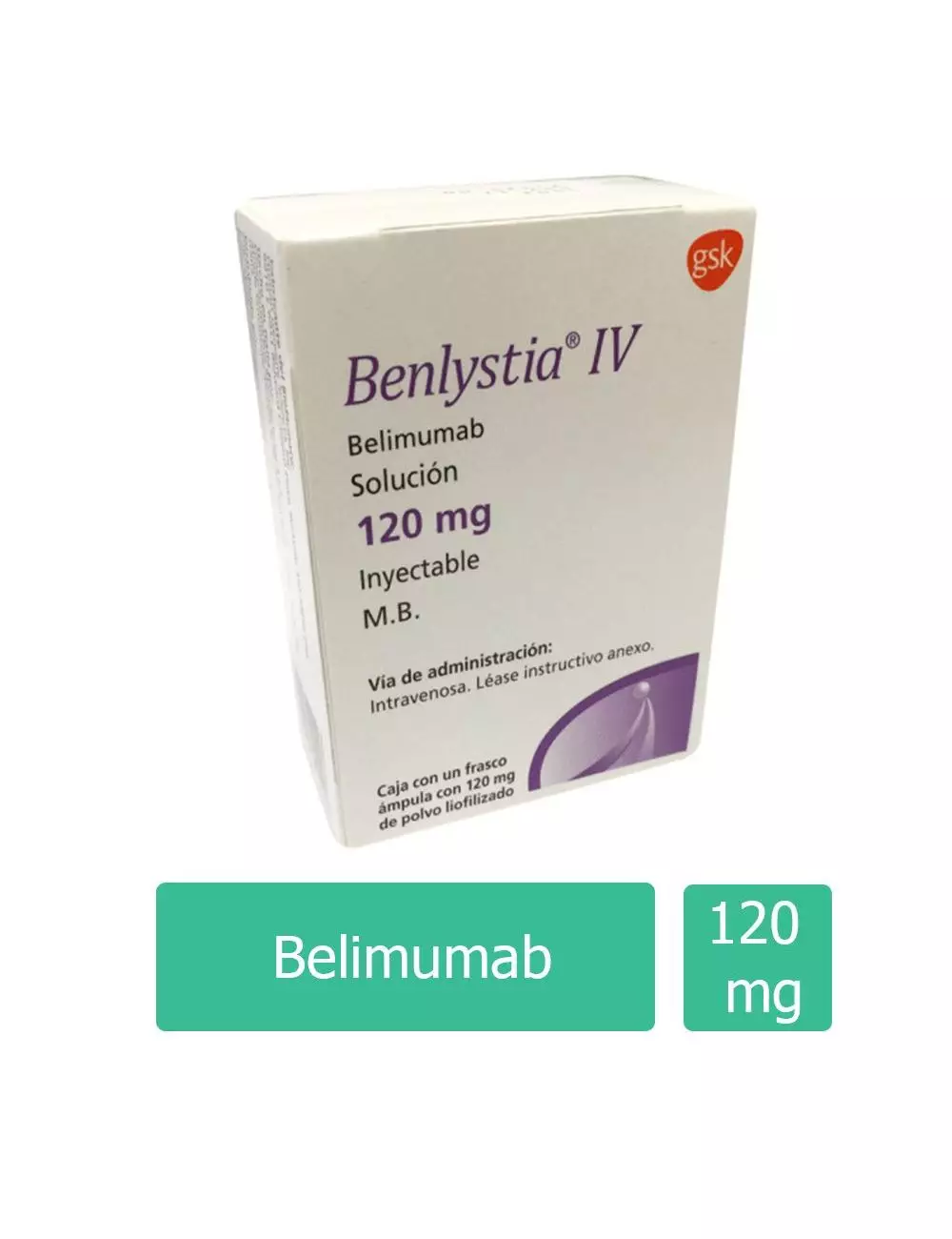 Benlystia® IV 120mg (Belimumab) - 1 frasco ámpula - GlaxoSmithKline - RX3