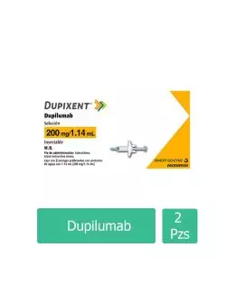 DUPIXENT® (Dupilumab) 200 mg/1.14ml - Caja con 2 Jeringas Prellenadas - Sanofi - RX3