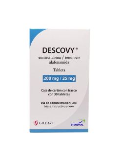 Descovy 200 mg /25 mg Frasco con 30 Tabletas