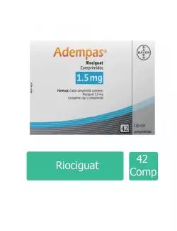 Adempas® 1.5 mg (Riociguat) - Caja con 42 Comprimidos - Laboratorio Bayer