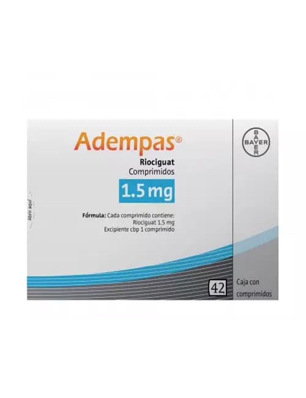 Adempas® 1.5 mg (Riociguat) - Caja con 42 Comprimidos - Laboratorio Bayer