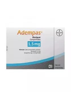 Adempas® 1.5 mg (Riociguat) - Caja con 42 Comprimidos - Laboratorio Bayer