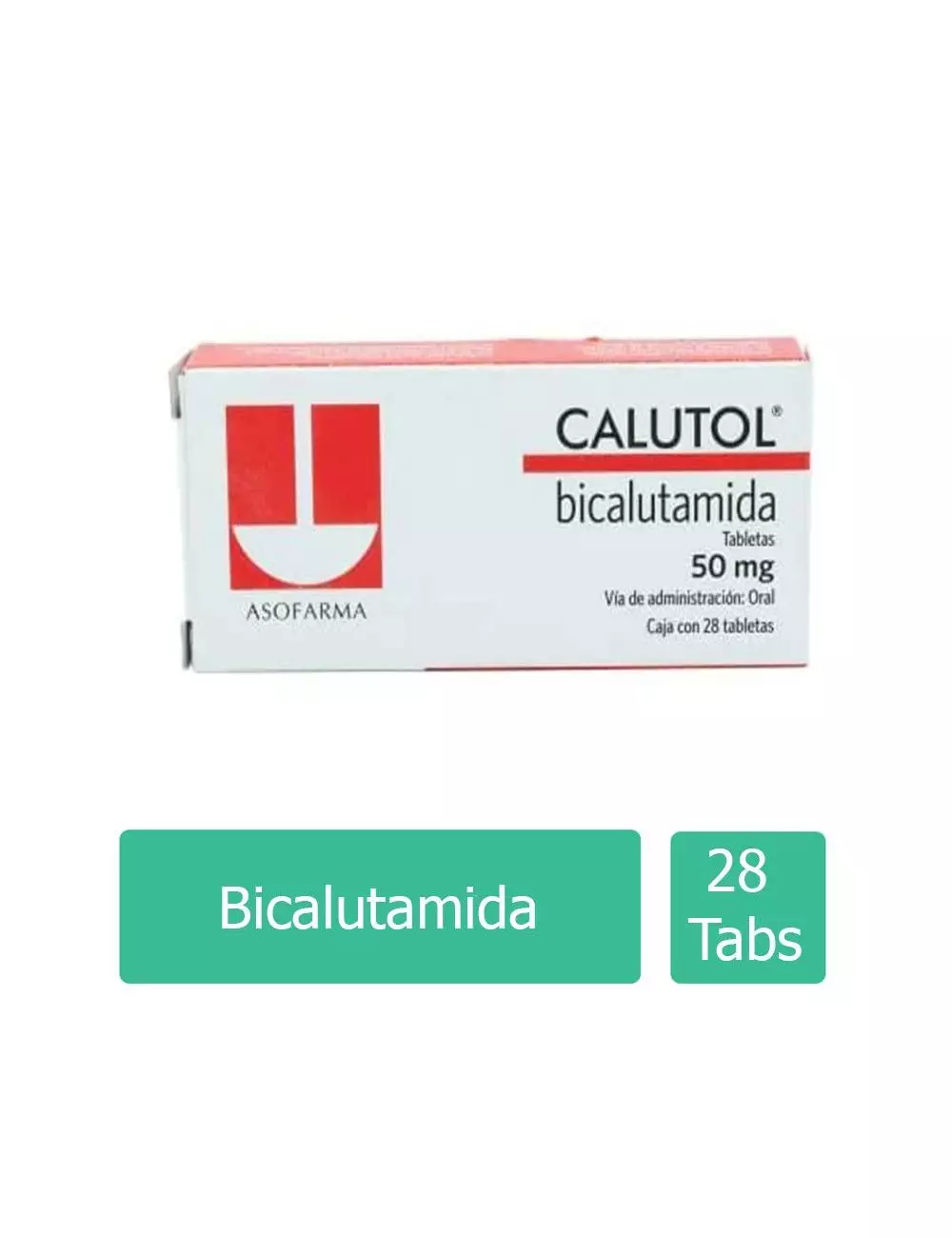 CALUTOL® 50 mg (Bicalutamida) - 28 Tabletas - Asofarma