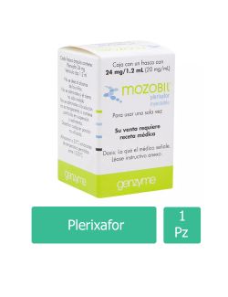 Mozobil 20 mg / 1 mL Caja con frasco con 24 mg / 1.2 mL