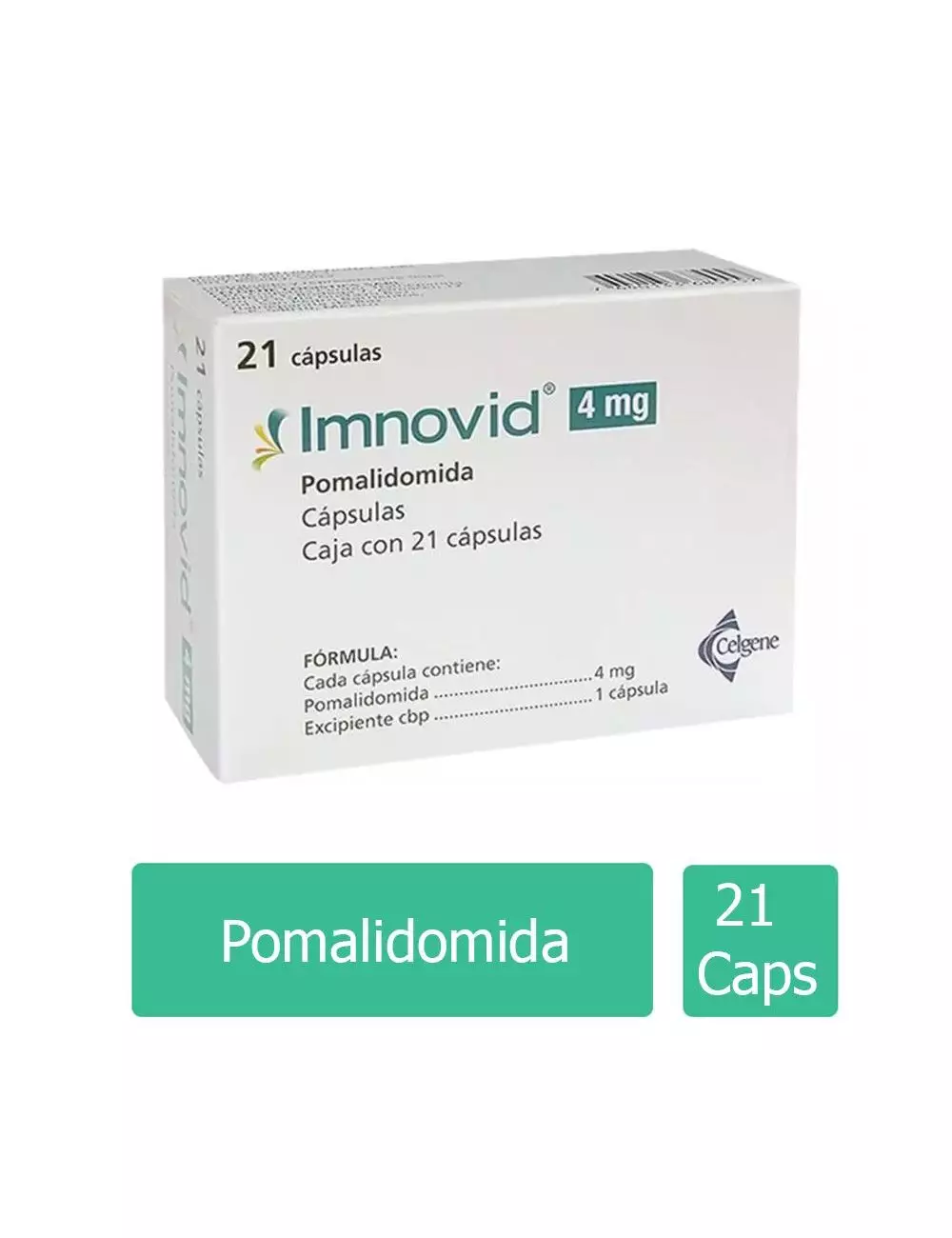 Imnovid® 4 mg (Pomalidomida) - 21 Cápsulas - Celgene