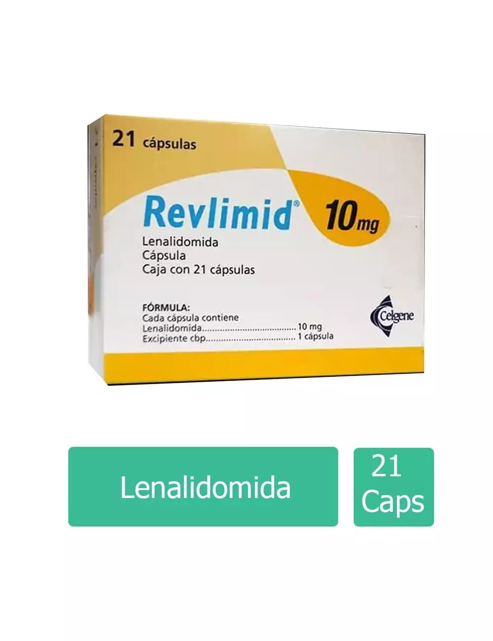 Revlimid® 10 mg (Lenalidomida) - 21 Cápsulas - Celgene