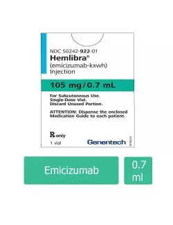 Hemlibra® (Emicizumab) 105 mg/0.7 ml – Caja con 1 Frasco Ámpula - Roche