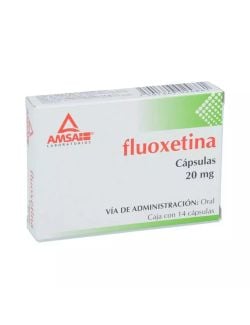 Fluoxetina 20 mg Caja Con 14 Cápsulas
