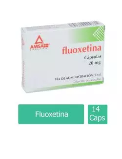 Fluoxetina 20 mg Caja Con 14 Cápsulas