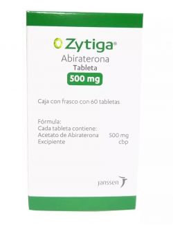 Zytiga 500 mg Caja Con Frasco Con 60 Tabletass