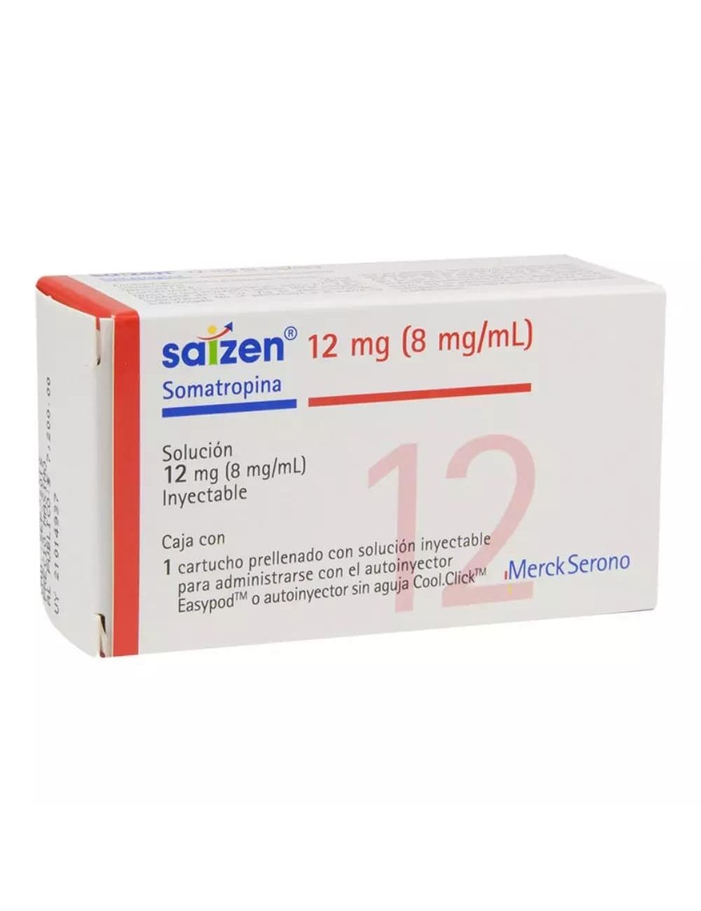 Saizen 12 mg (8 mg/mL) Caja Con 1 Cartucho Precargado - RX3