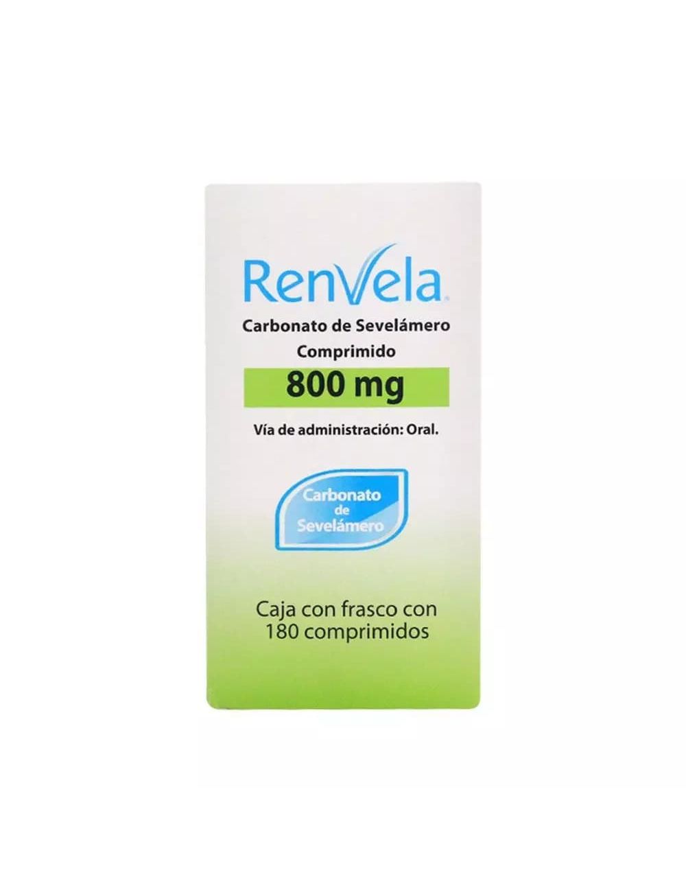 Renvela 800 mg Caja Con Frasco Con 180 Tabletas