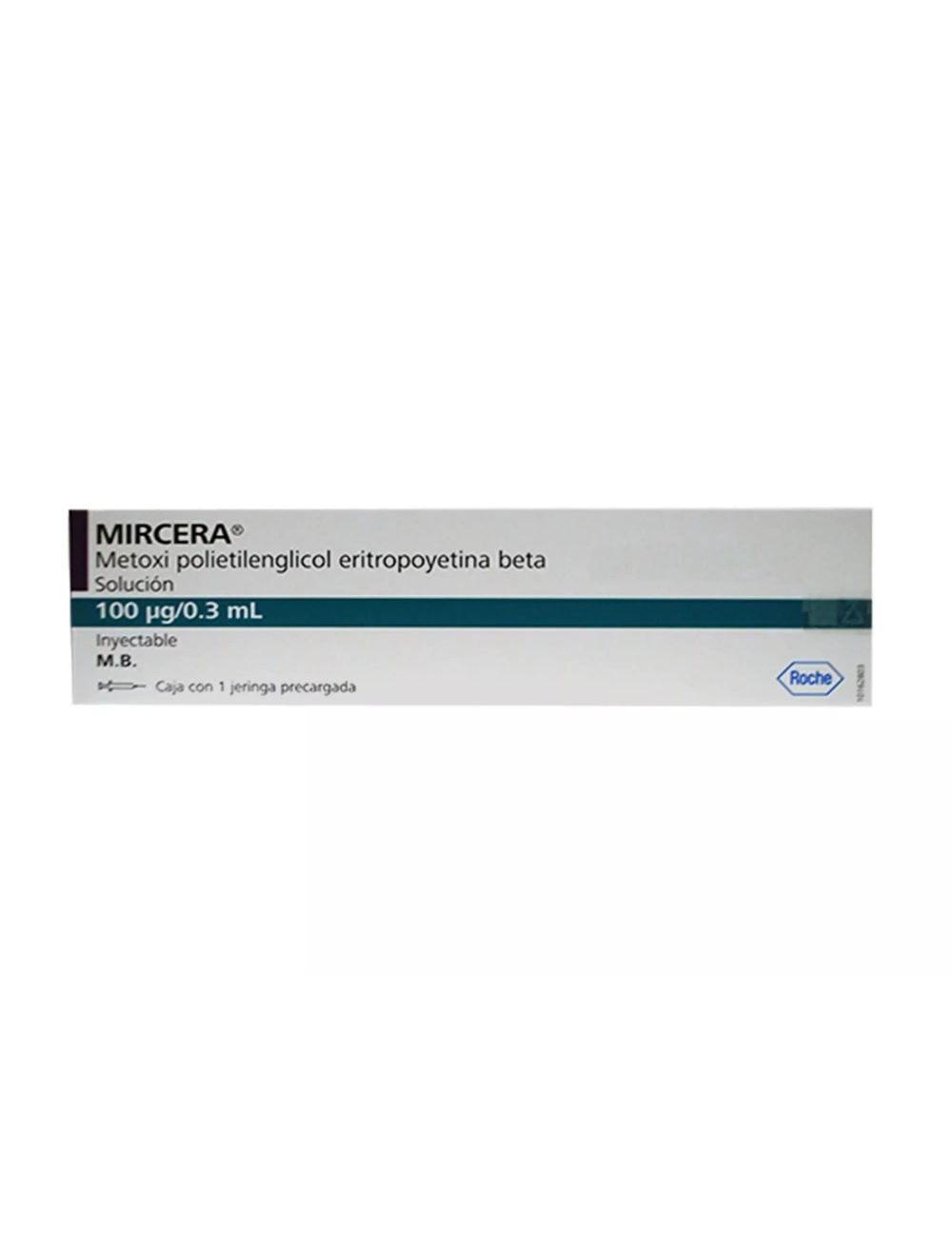 Mircera® 100 mcg/0.3 ml (Metoxi Polietilenglicol - Eritropoyetina beta) - Caja con 1 Jeringa Precargada | Roche - RX3