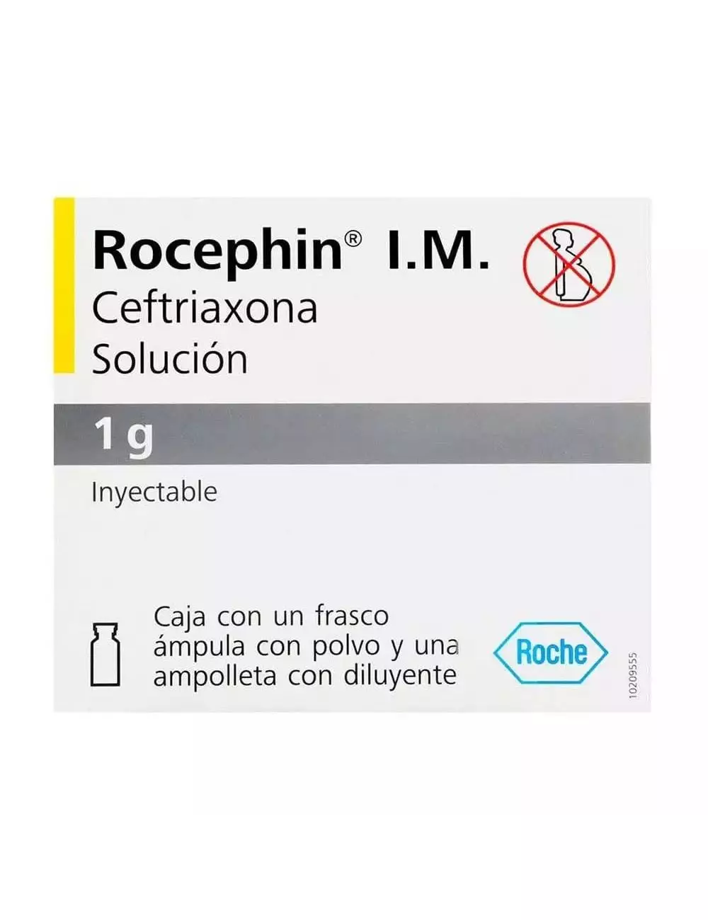 Rocephin IM 1g Caja Con 1 Frasco Ámpula -RX2