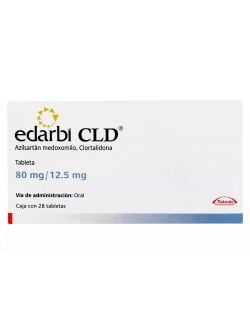 Edarbi CLD 80 mg / 12.5 mg Caja Con 28 Tabletas