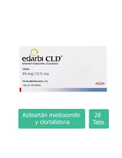 Edarbi CLD 80 mg / 12.5 mg Caja Con 28 Tabletas