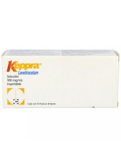Keppra 100 mg /mL Caja Con 10 Frascos Ámpula