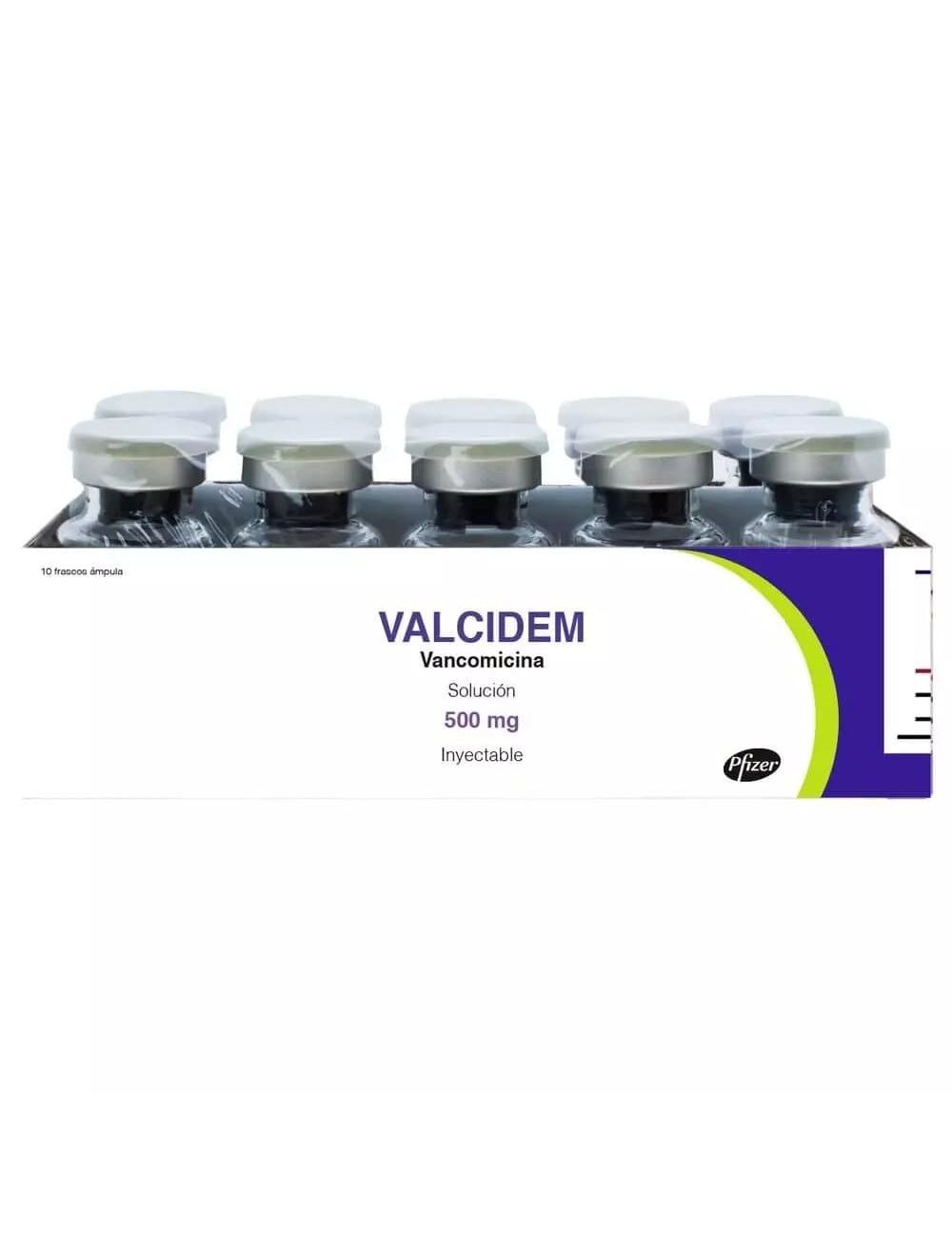 Valcidem 500 mg Solución Inyectable Caja Con 10 Piezas - RX2