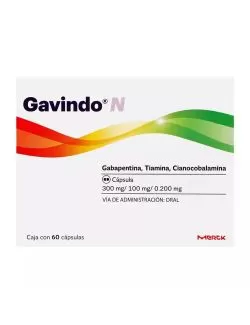 Gavindo N 300 mg /100 mg /0.200 mg Caja Con 60 Cápsulas
