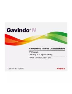 Gavindo® N - 300 mg / 100 mg / 0.200 mg - 60 Cápsulas - MERCK