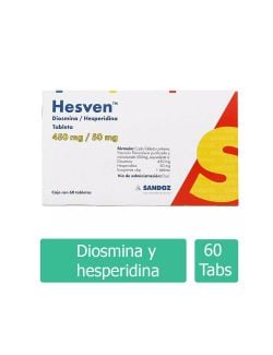 Hesven 450 mg/ 50 mg Caja Con 60 Tabletas