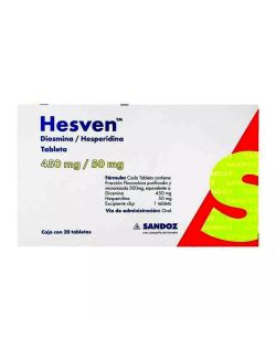 Hesven 450 mg/50 mg Caja Con 20 Tabletas