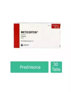 Meticorten 20 mg Caja Con 30 Tabletas