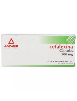 Cefalexina 500 Mg Caja Con 20 Cápsulas Rx2