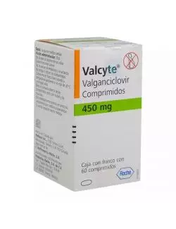 Valcyte® 450 mg (Valganciclovir) - Caja con 60 Comprimidos - Laboratorio Roche