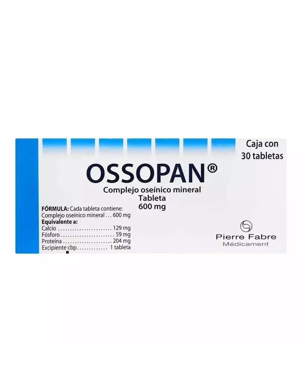 Ossopan 600 mg Con 30 Tabletas