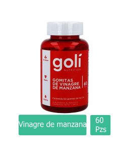 Goli Gomitas de Vinagre De Manzana Frasco Con 60 Gomas