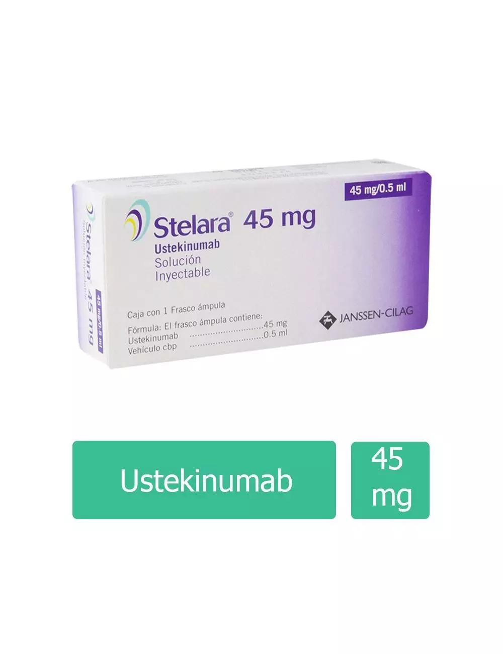 Stelara® 45 mg (Ustekinumab) - 1 Frasco Ámpula de 0.5 ml - Janssen - RX3
